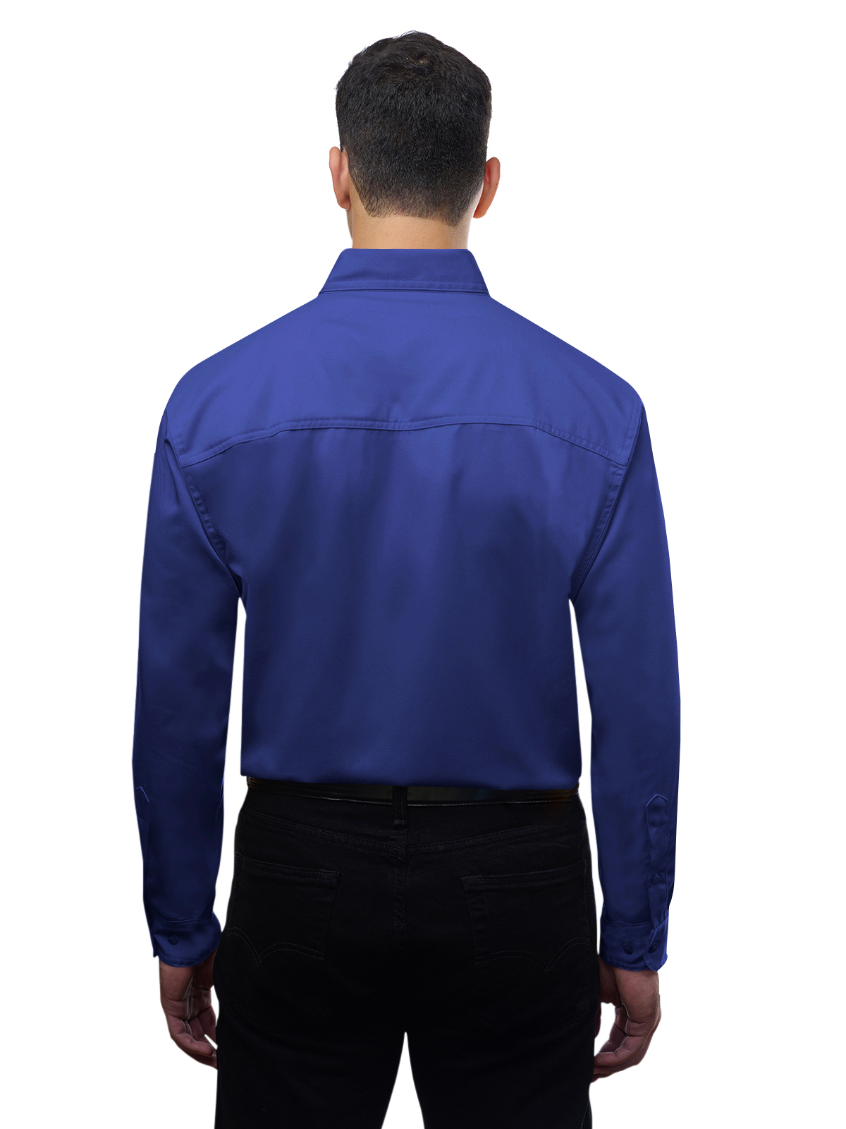 Blue Generation - Men's 1-Pocket Value Poplin Shirt 5