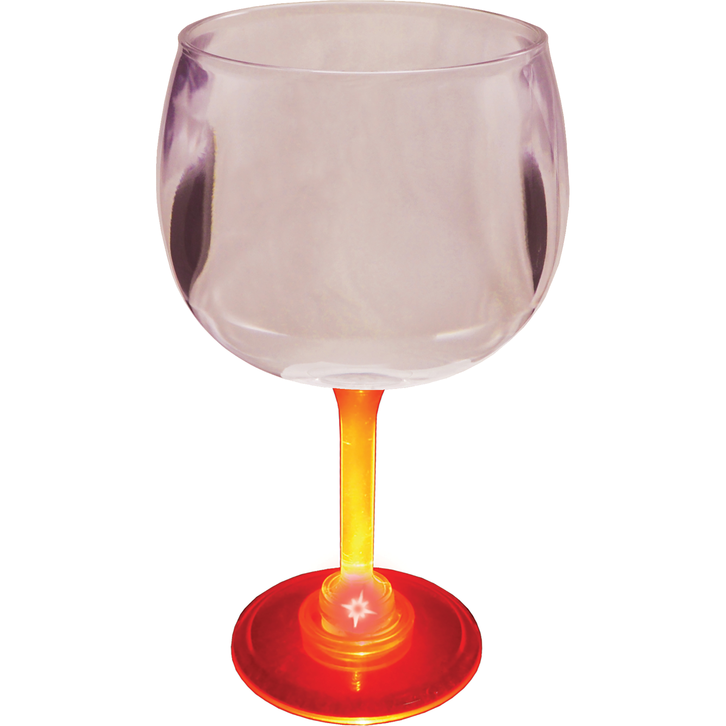 12oz Light Up Standard Stem Plastic Wine Goblet 3