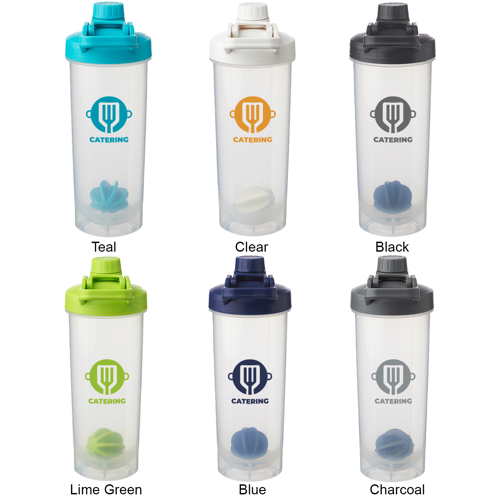 Durable Plastic Shaker Bottle with Mixer Handle 8