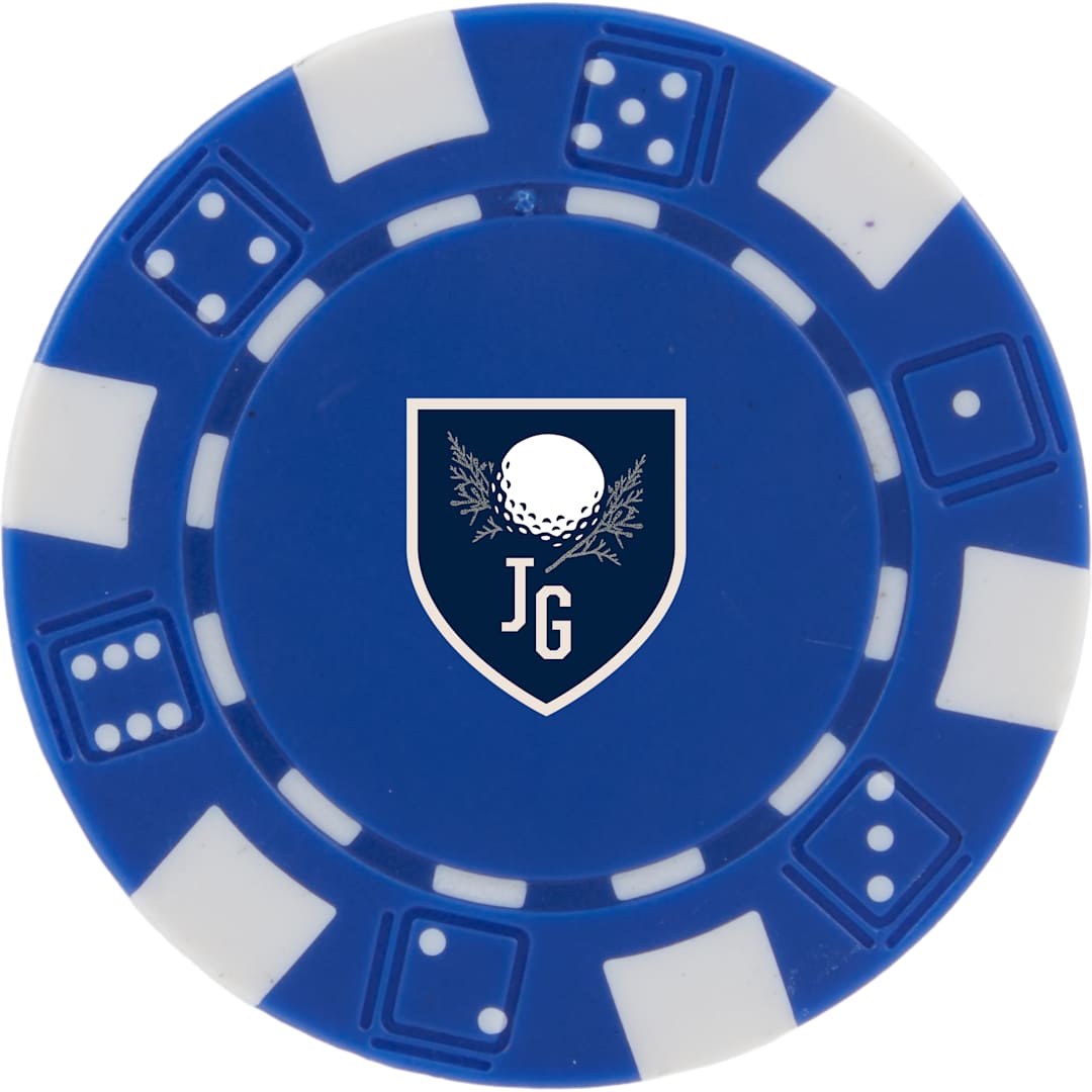 Recycled Poker Chip Ball Marker 44