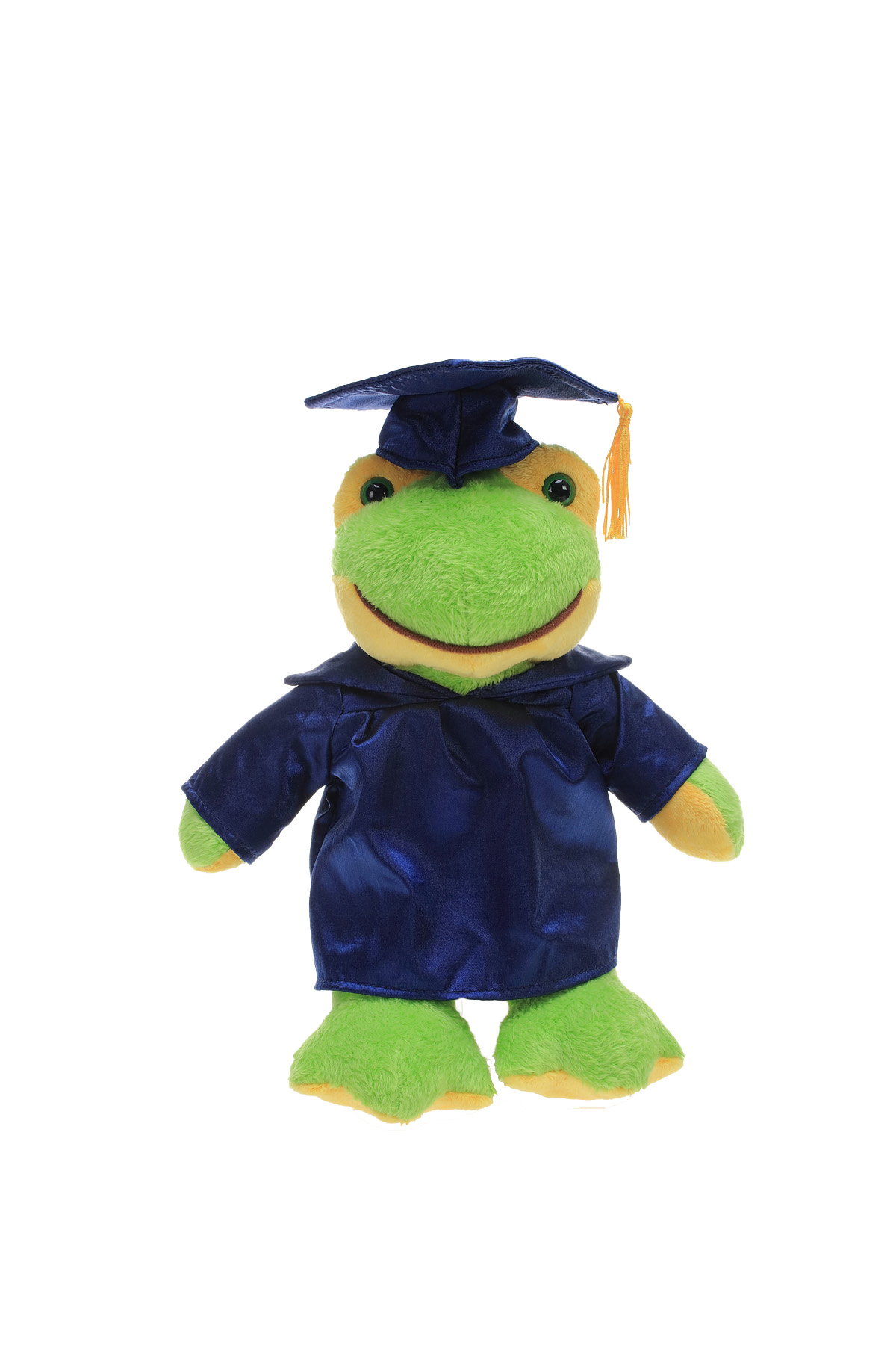 Soft Plush Frog in Graduation Cap & Gown Stuffed Animal 3