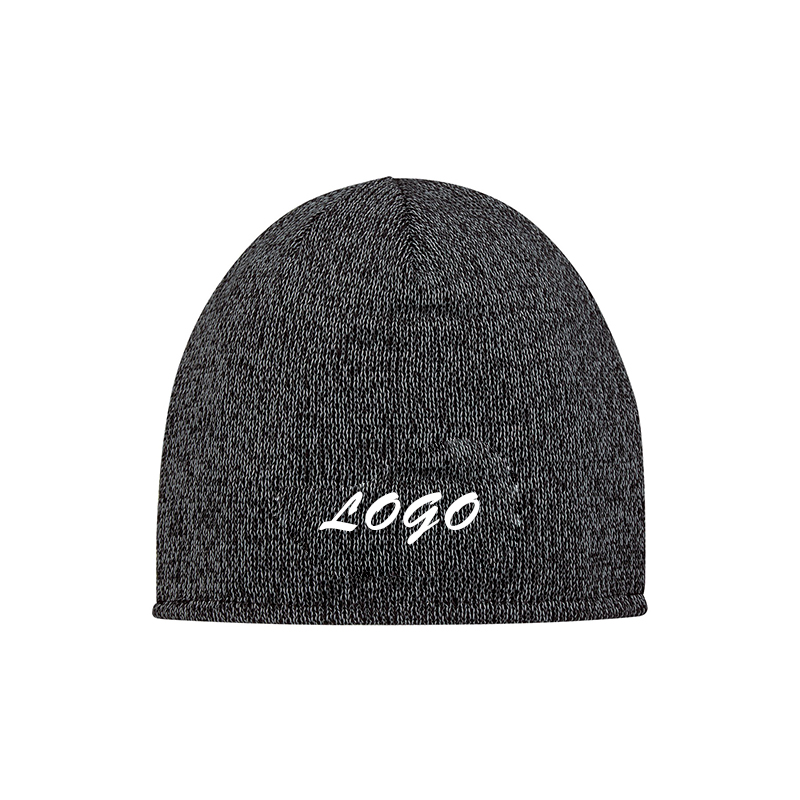100% Acrylic With Felt Lining Reflective Beanie