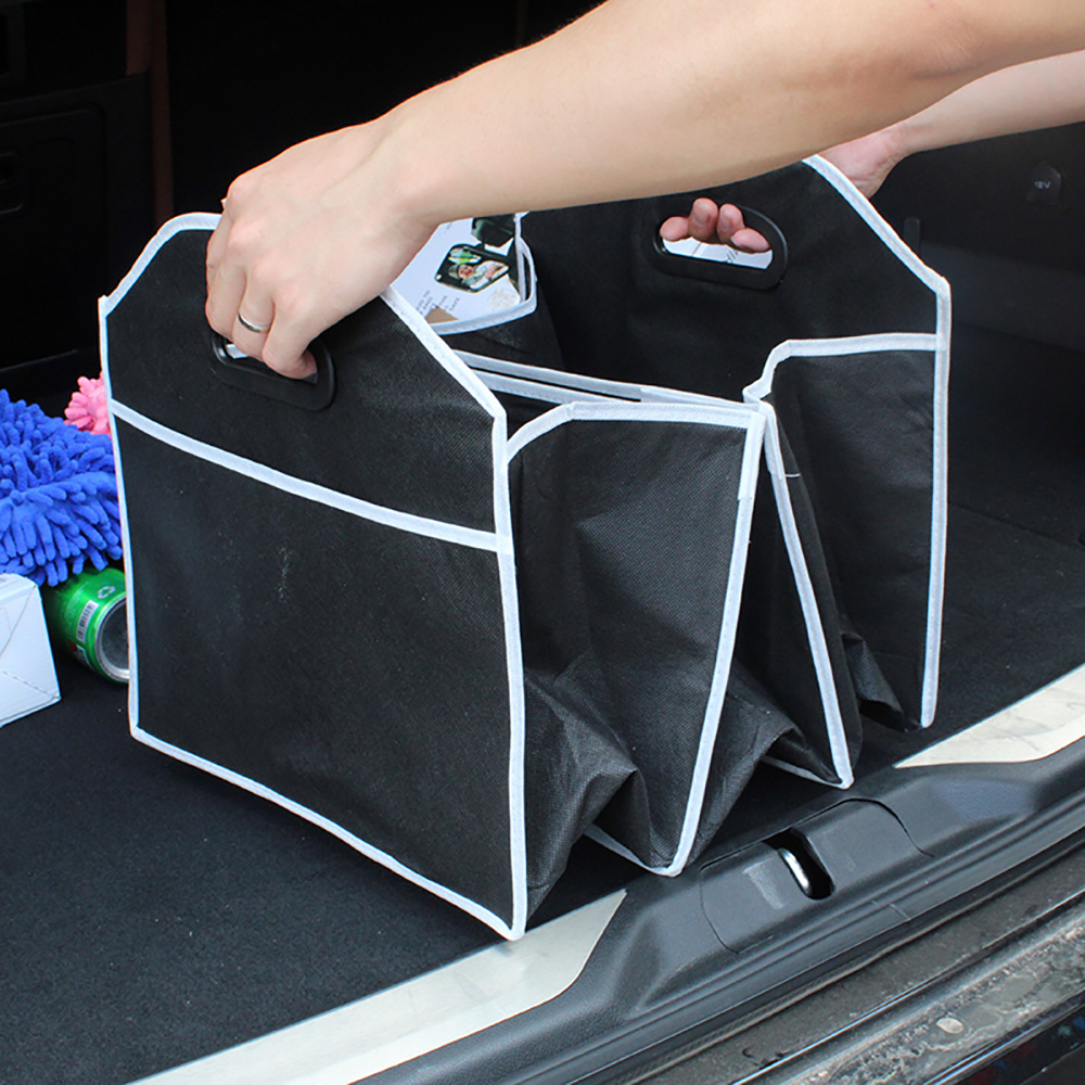 Non Woven Car Foldable Travel Back Seat Trunk Organizer 3