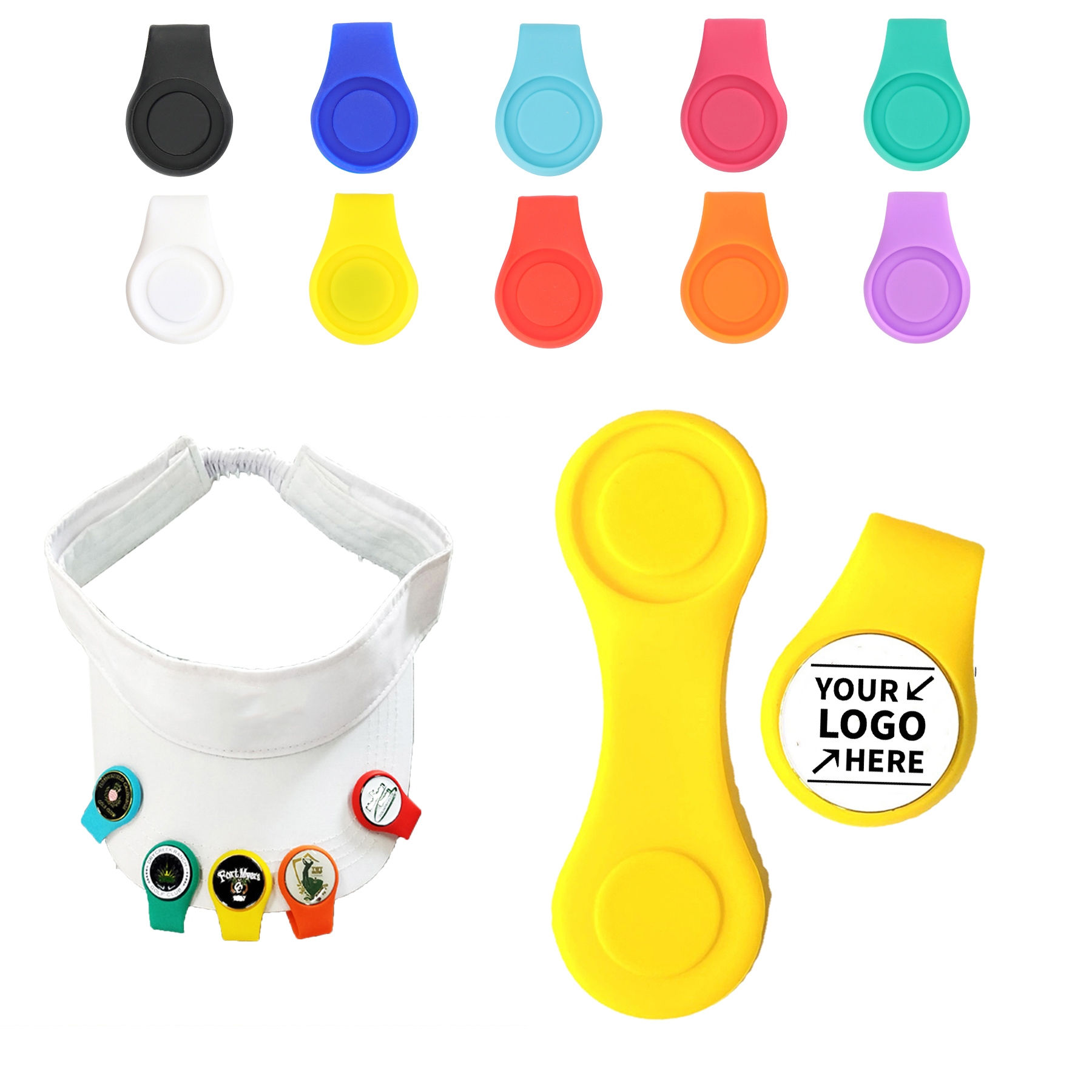 Silicone Golf Ball Marker Hat Clip 1