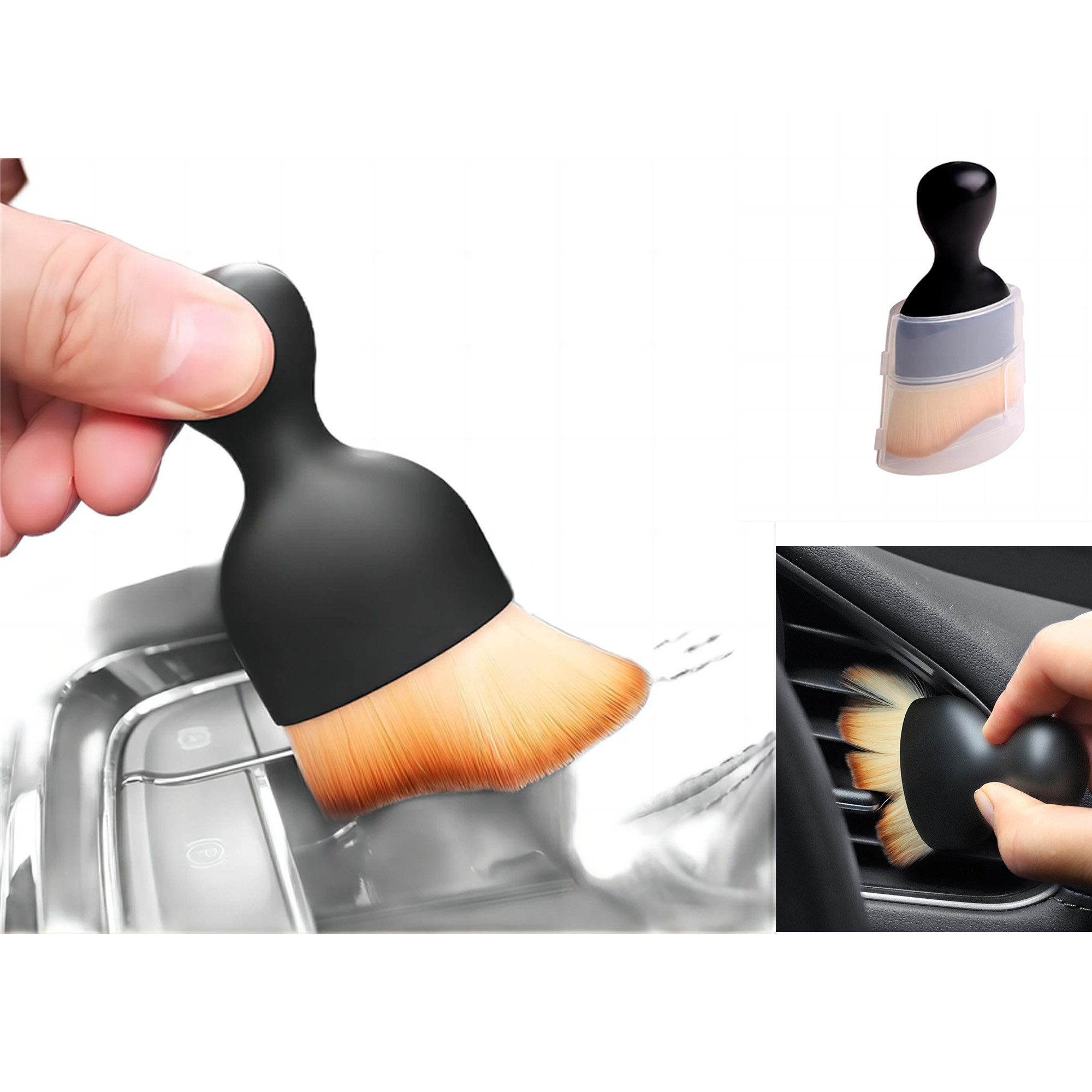 Auto Interior Crevice Brush 2