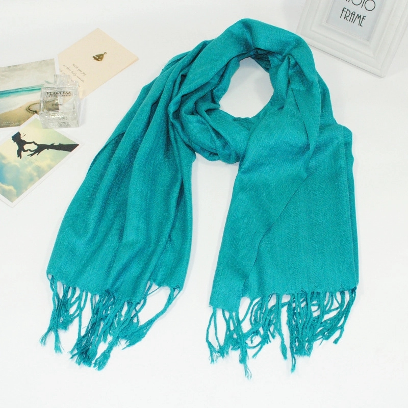 solid color Pashmina Scarf for women, custom women's shirt with logo imprint 2