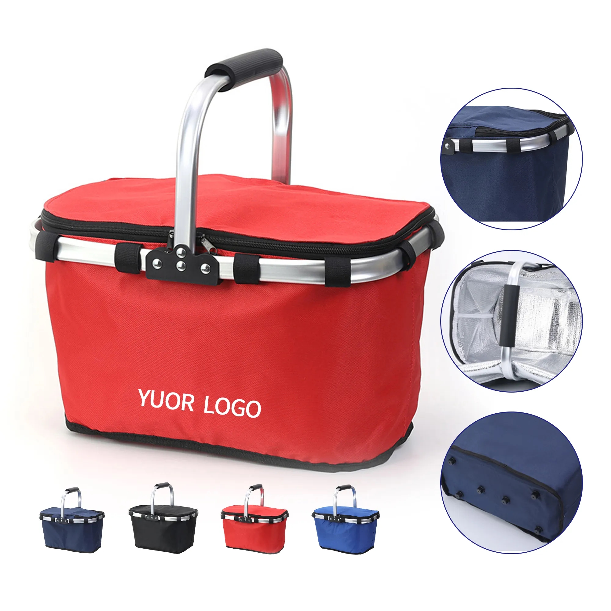 Durable Insulated Picnic Basket for Outdoor Travel 3