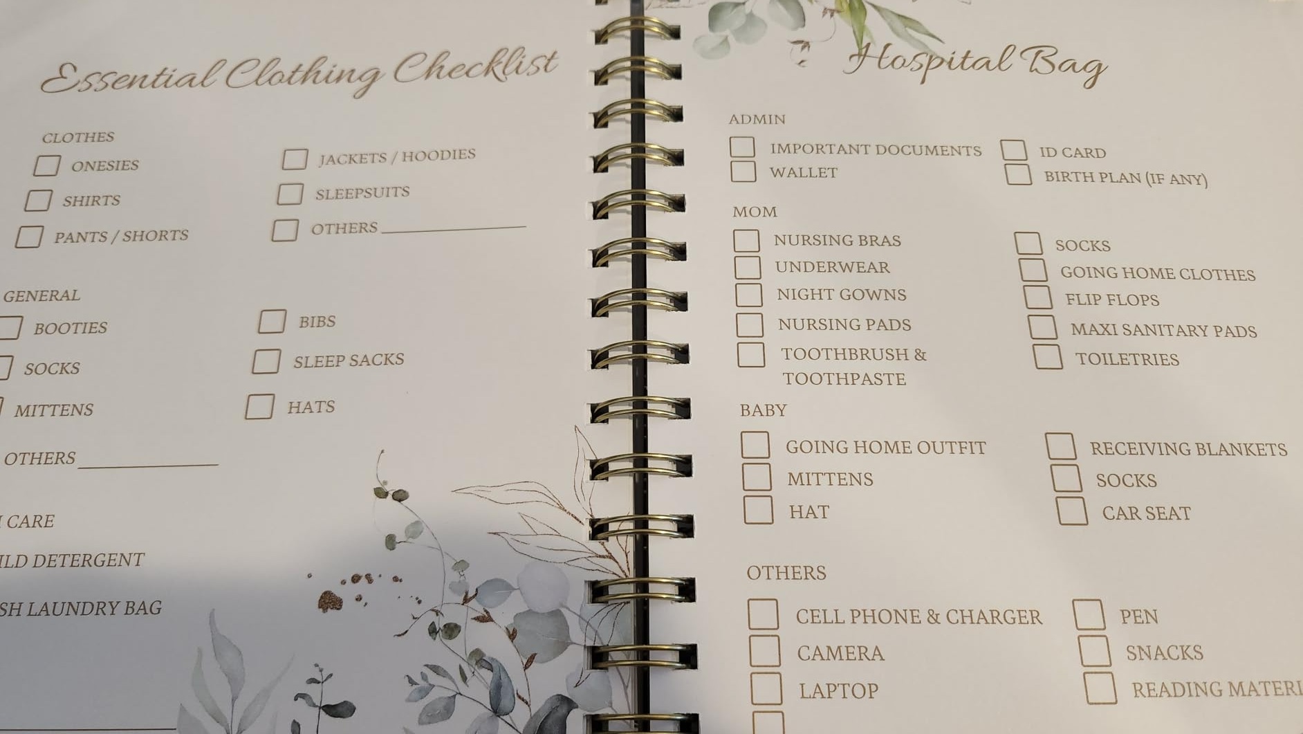 90 Pages Hardcover Pregnancy Memory Book 6