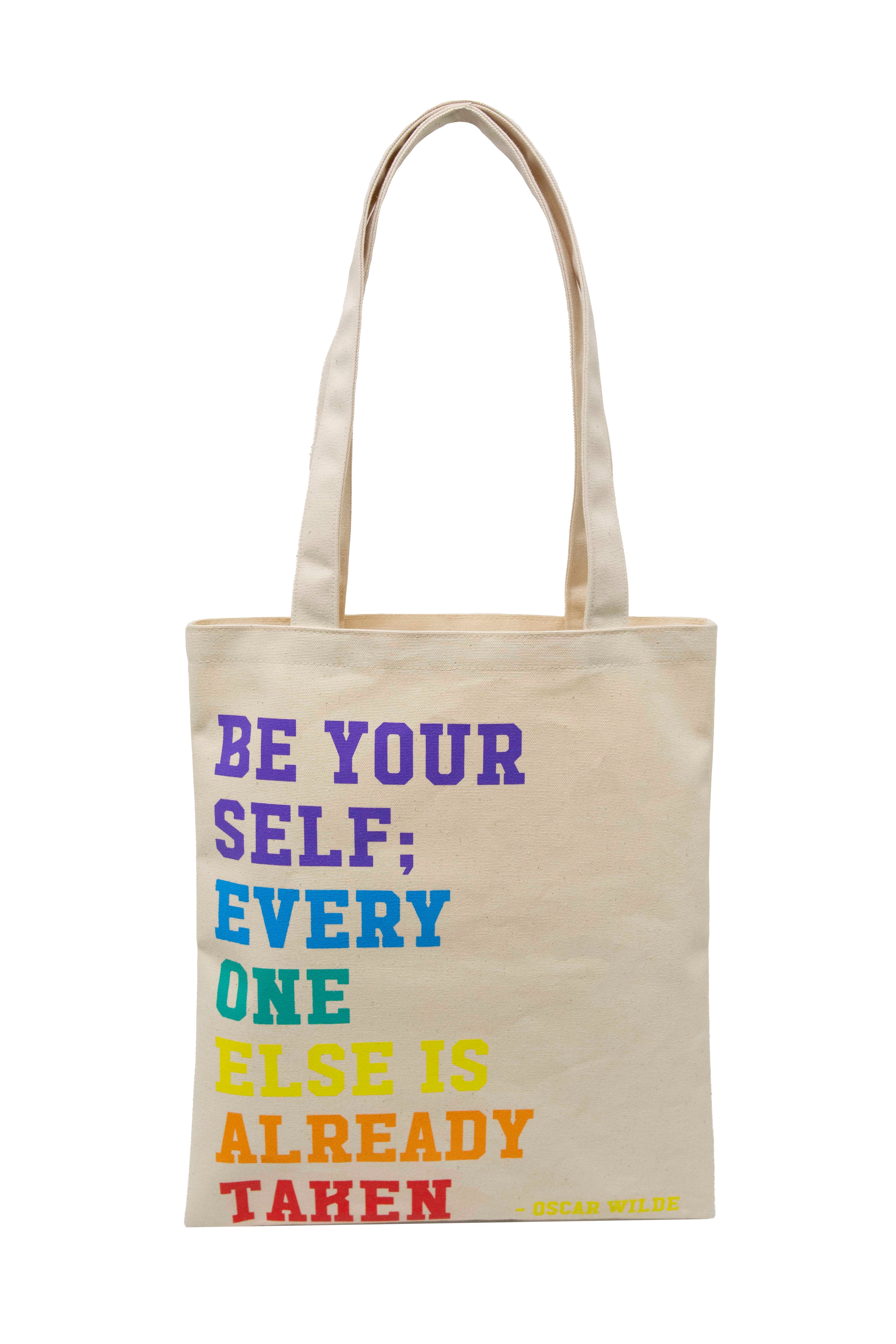 Canvas Magazine Tote Bag, custom tote bag with logo imprint 2