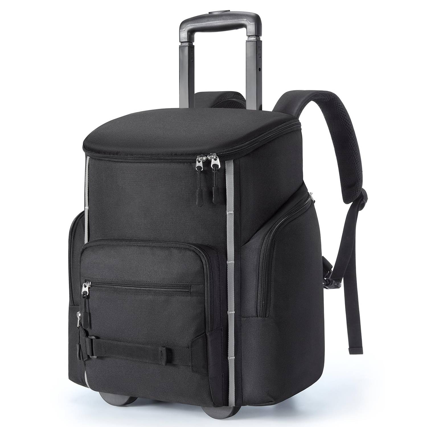 22L Wheeled Oxford Insulated Cooler Backpack w/ Handle 6