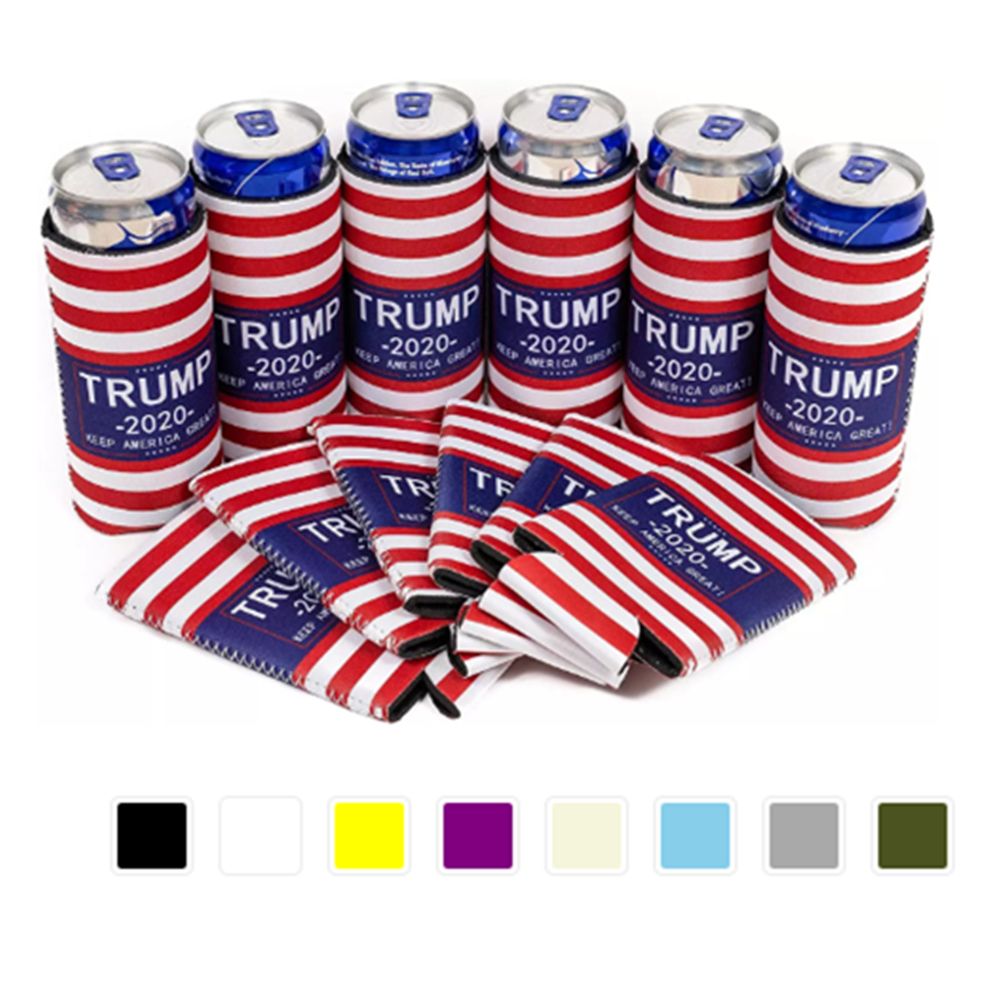 Campaign Theme Can Cooler, custom koozie with logo imprint 2