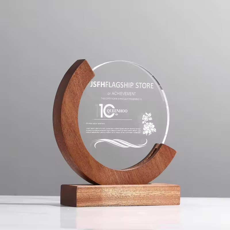 Solid Wood Base Trophy 6
