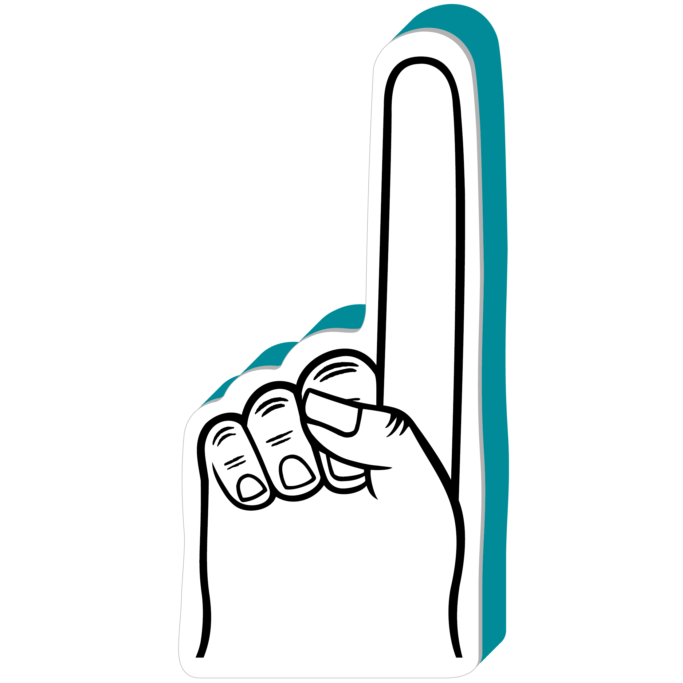 16" Signature Foam Hand 36