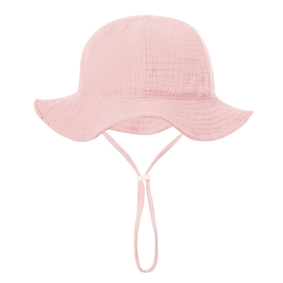 Infant Cotton Hat with Chin Strap 12