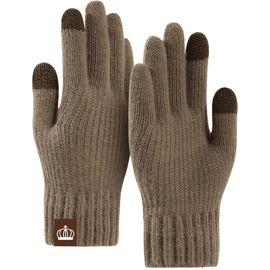Adult Stretch Ribbed Gloves with Sensitive Touch and Custom 2
