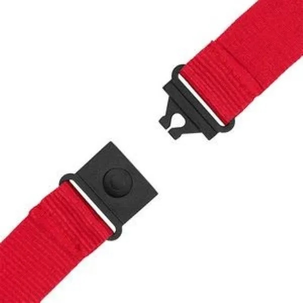 1" Eco Friendly rPET Lanyard with Buckle and Safety Breakawa 1