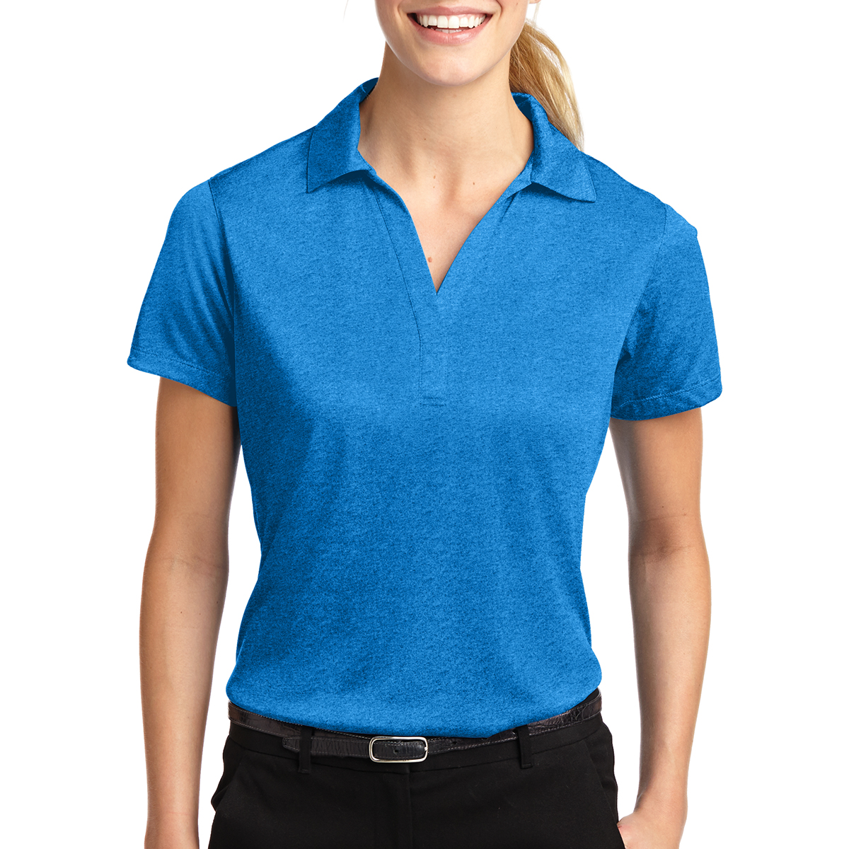 Sport-Tek® Ladies' Heather Contender™ Polo 10