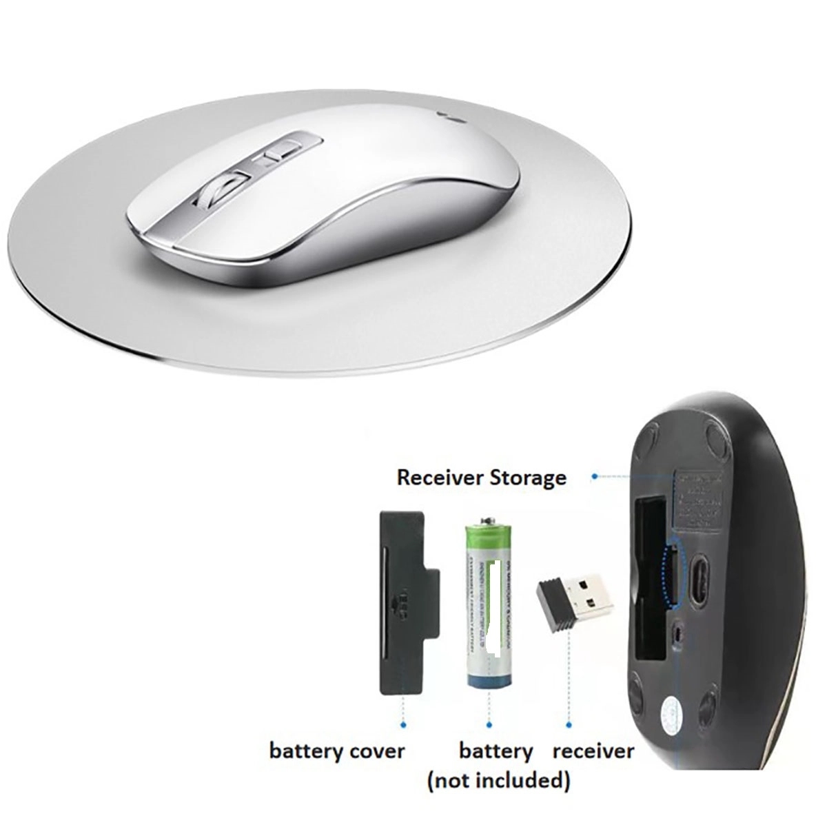 2.4G Slim Portable Wireless Mouse 4
