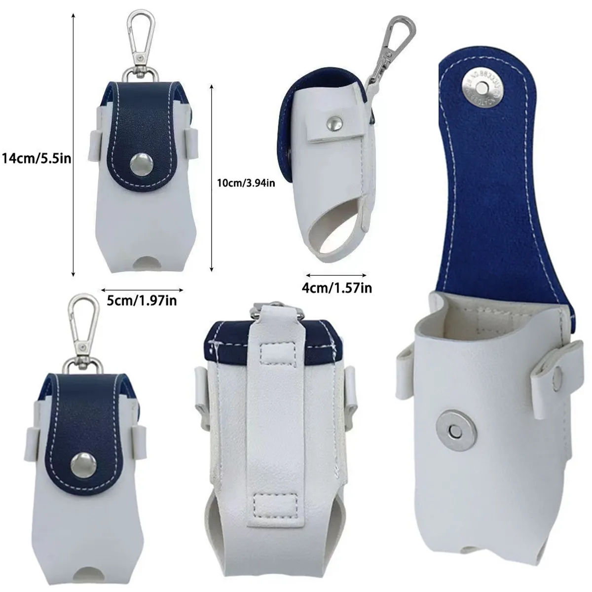 Custom Portable Ultra Light PU Golf Pouch Bag 4