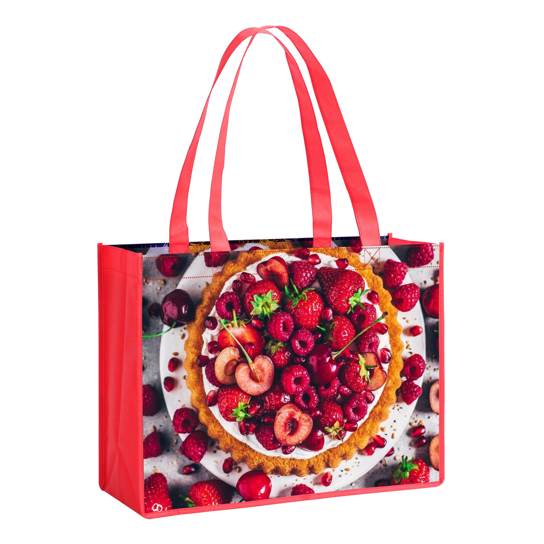 Laminated Non Woven Tote Bag(12" X 16" X 6") 15