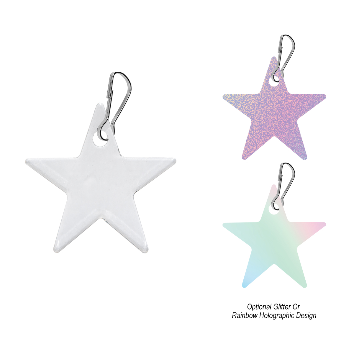 Acrylic Zipper Pull - Star 2