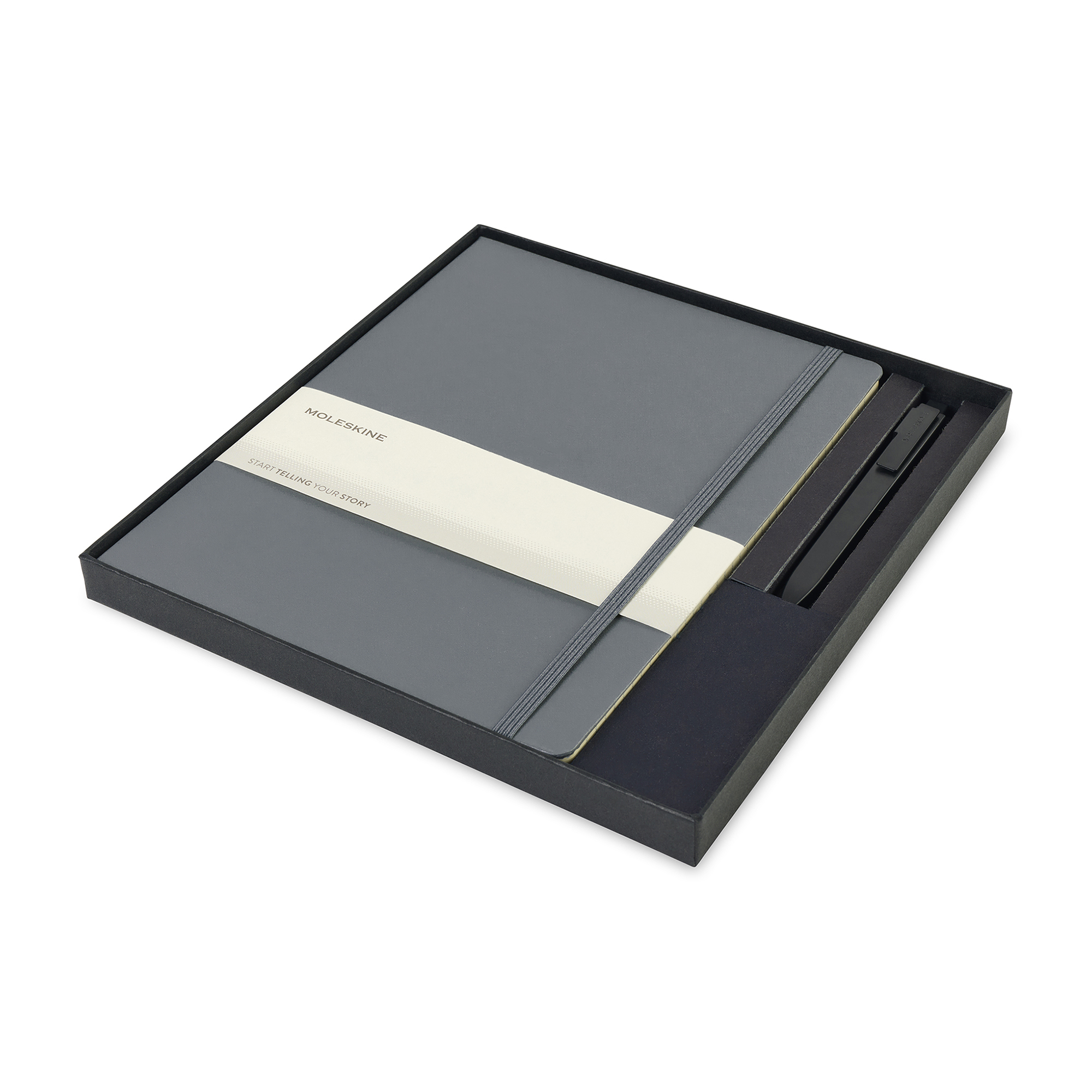 Moleskine® X-Large Notebook and GO Pen Gift Set 10