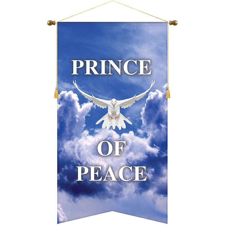 30" x 54" Podium Banner, Angle Cut / No Fringe 2