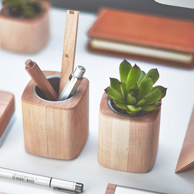 Wood Pen Holder 6