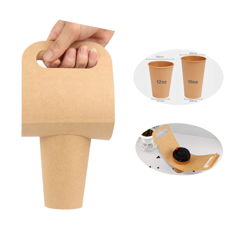 Kraft Paper Drink Takeout Holder 2