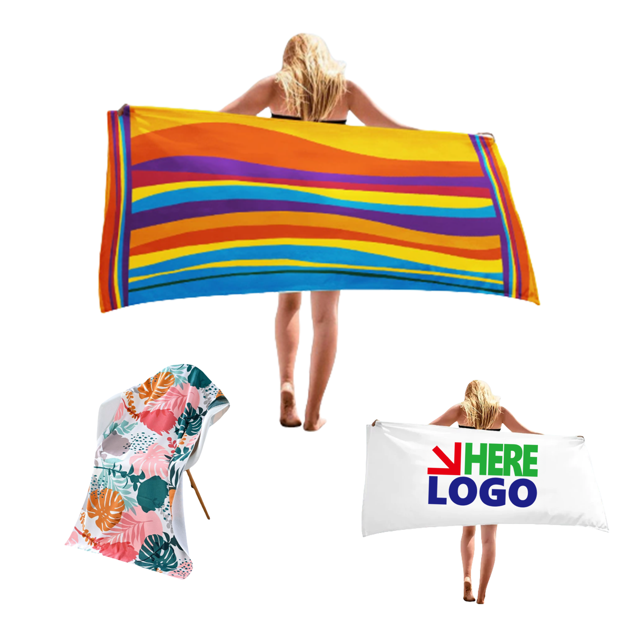 Multiple Color Soft Beach Towel 2