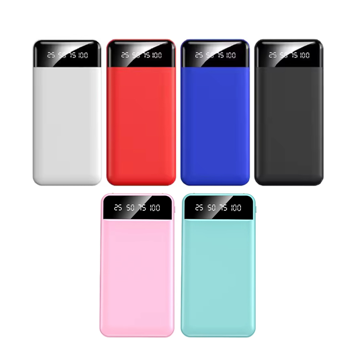 Portable Power Bank with Digital LED Display Dual USB Output 4