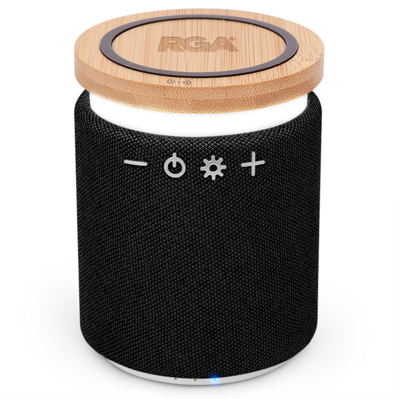 Lex Bamboo Wireless Speaker with Phone Charger 4