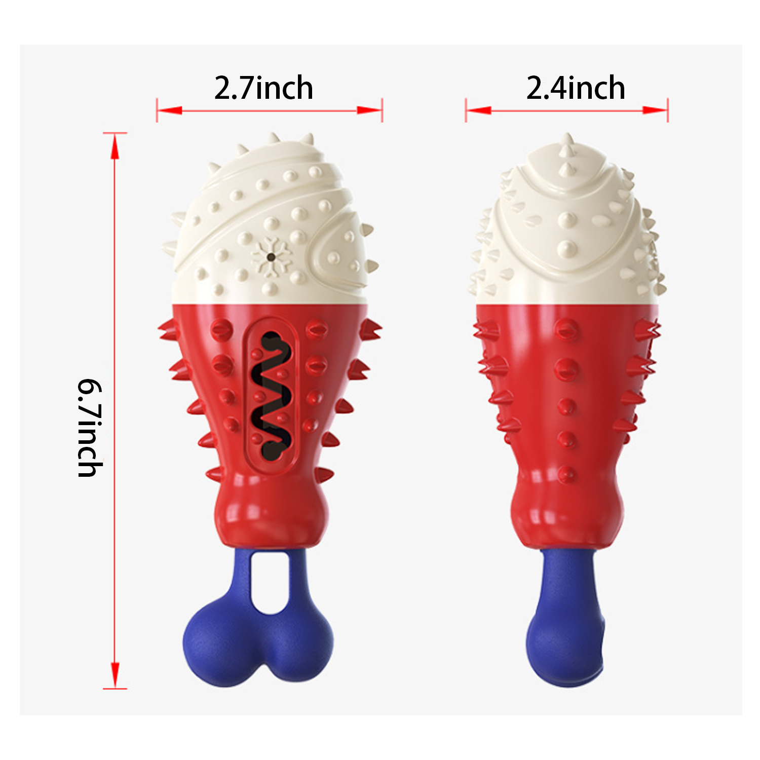 Puppy Turkey Leg Teething Toy 2