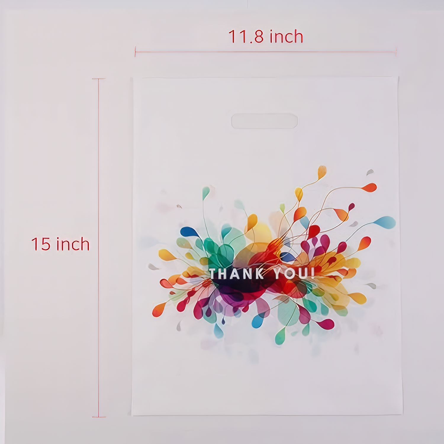 12 Mil Reusable Plastic Shopping Bag w/ Handle 1