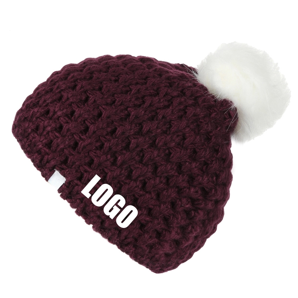Custom Beanie Hats Winter Knitted Caps Unisex 4