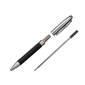 Weaved PU Leather Barrel Metal Pen 6