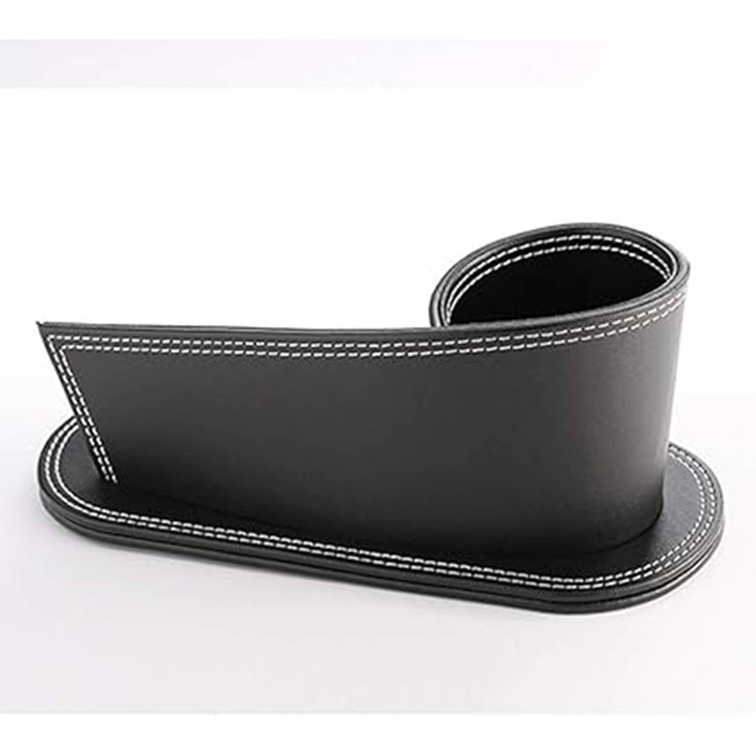 PU leather pen holder with business card storage stand 8