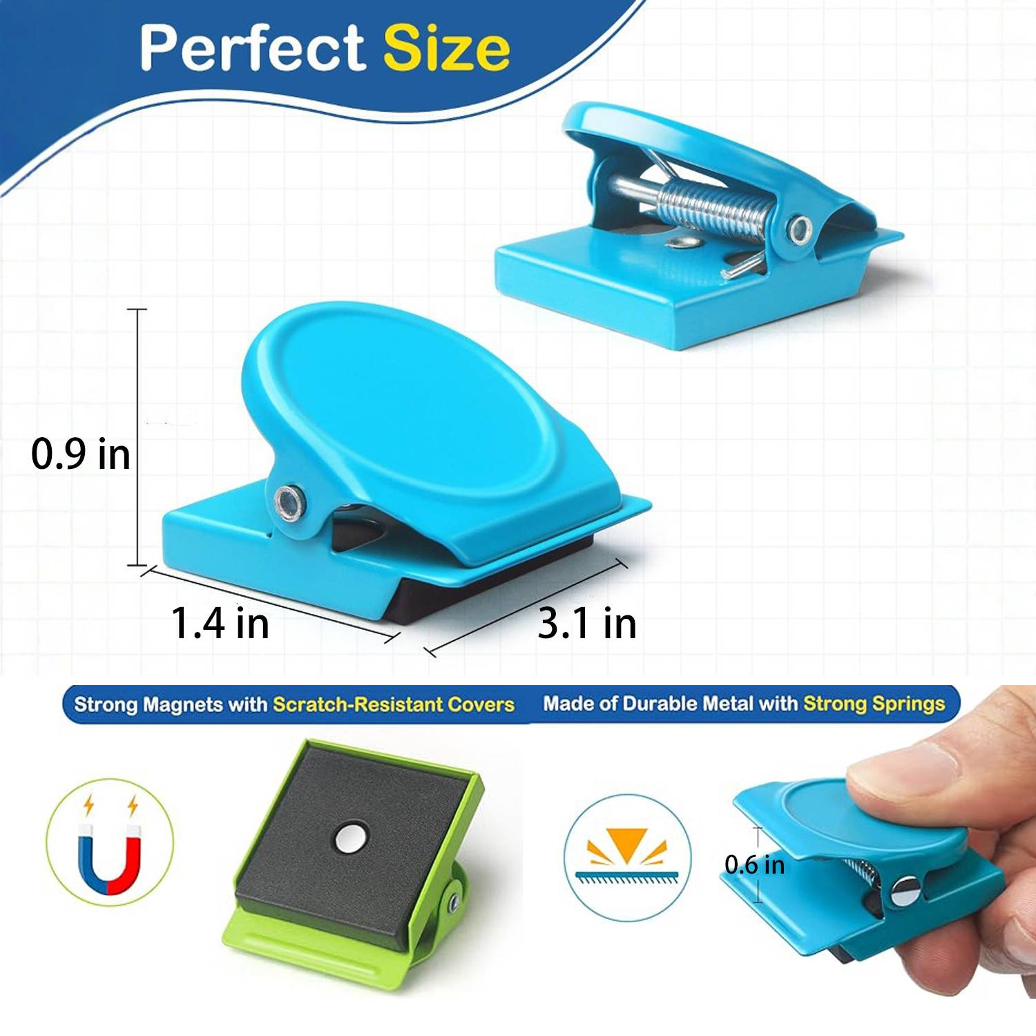 Magnetic Metal Clips for Office School 10