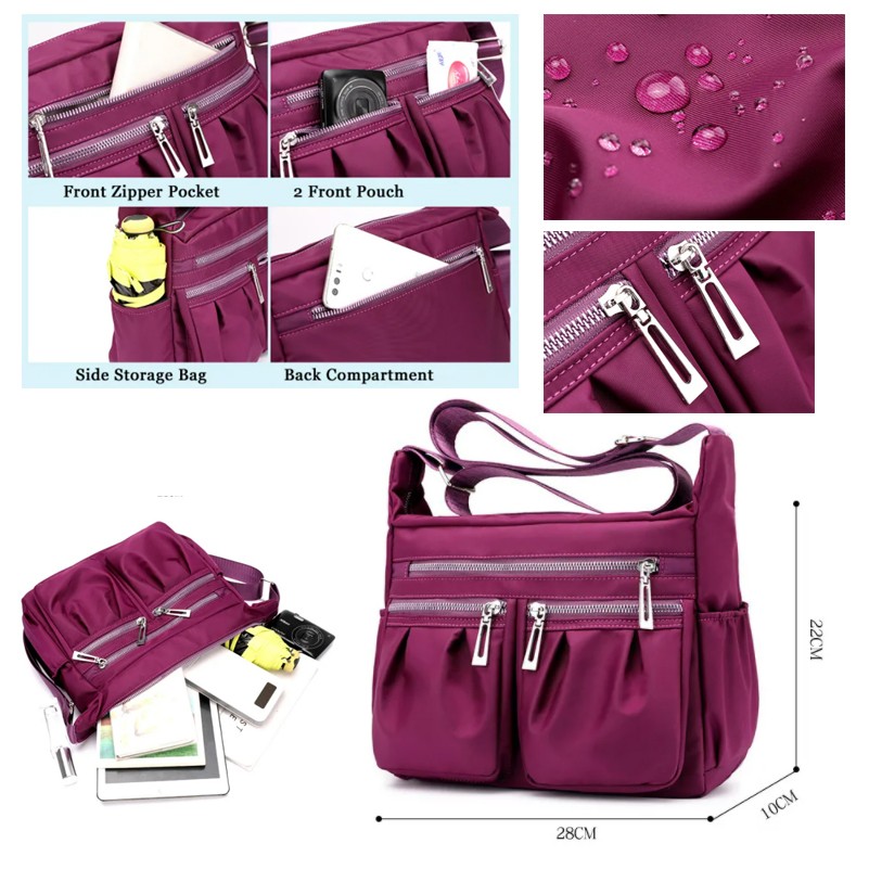 Custom Nylon Shoulder Bag 3