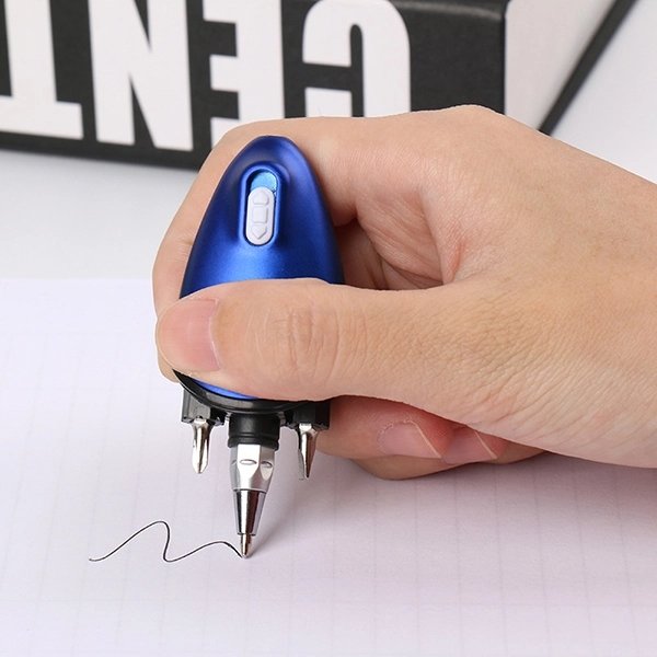 Custom 5-in-1 Stylus Ballpoint Pens with Keychain Light 2