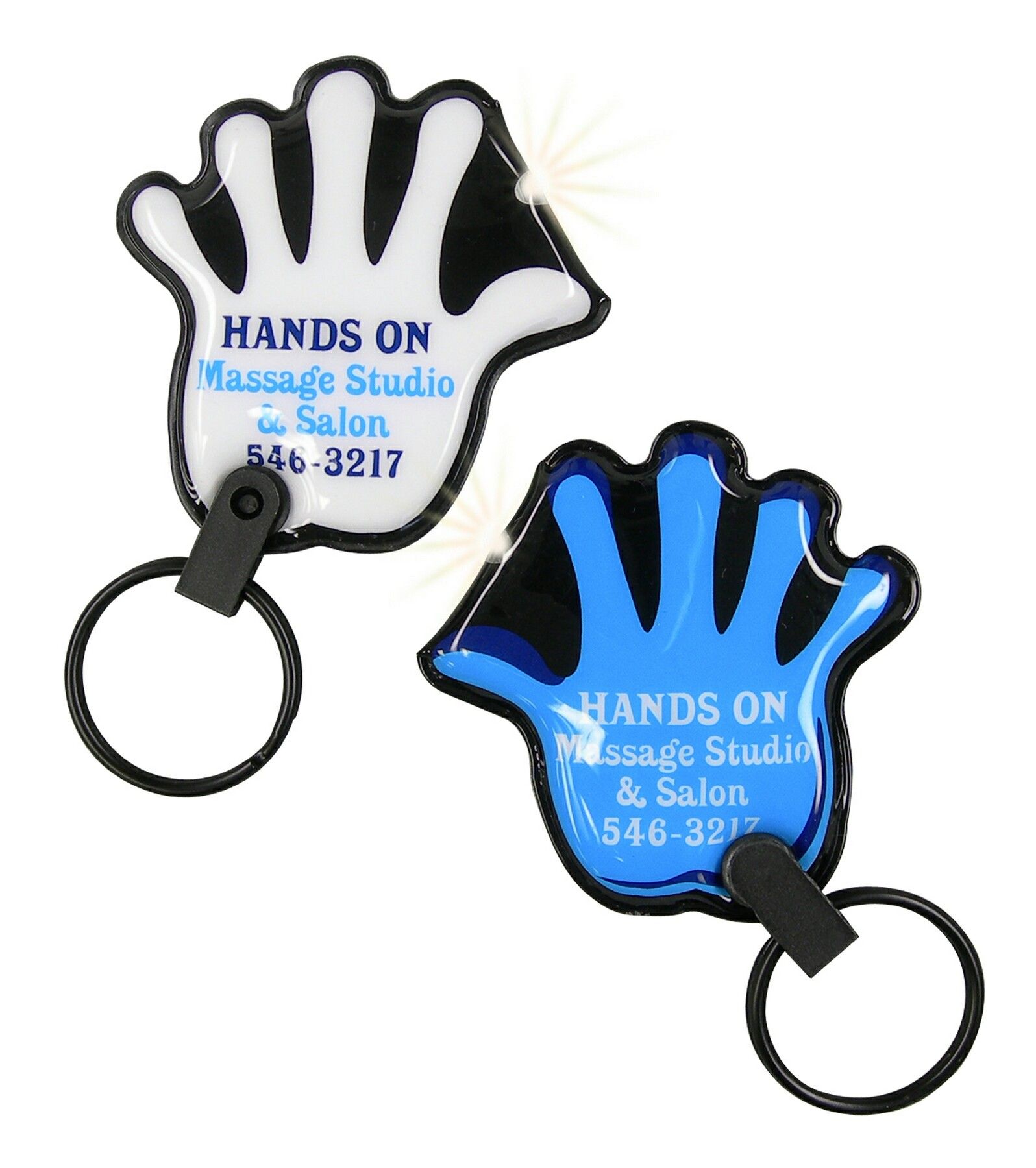 ShapeLights™ Color-A-Shape Key Ring Flashlight (Hand) 2