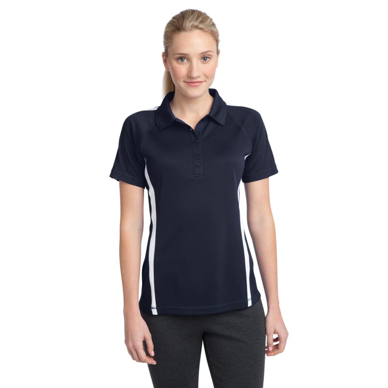 Sport-Tek Women's PosiCharge Micro-Mesh Colorblock Polo. 30
