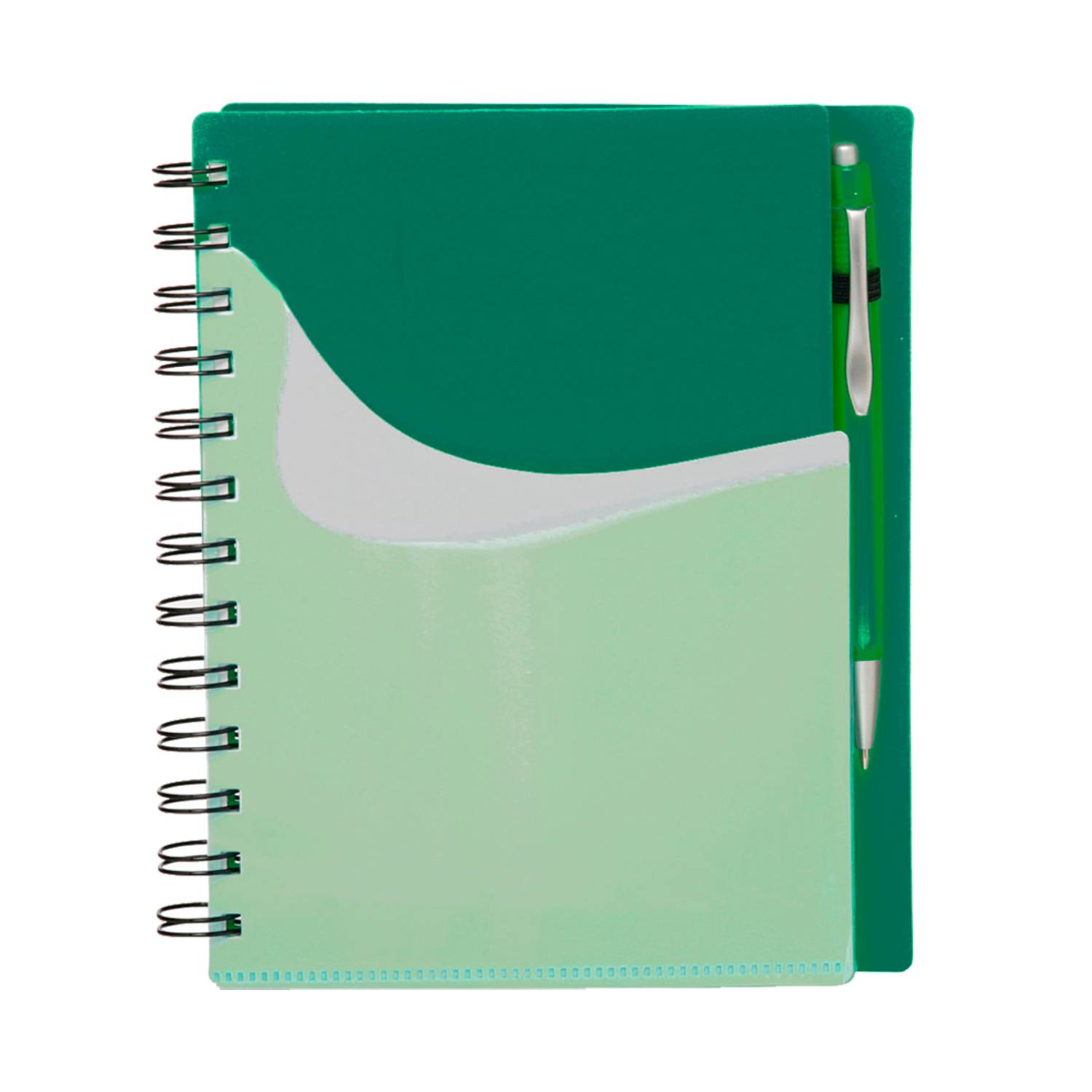 Front Pocket Spiral Notebook with Pen 4