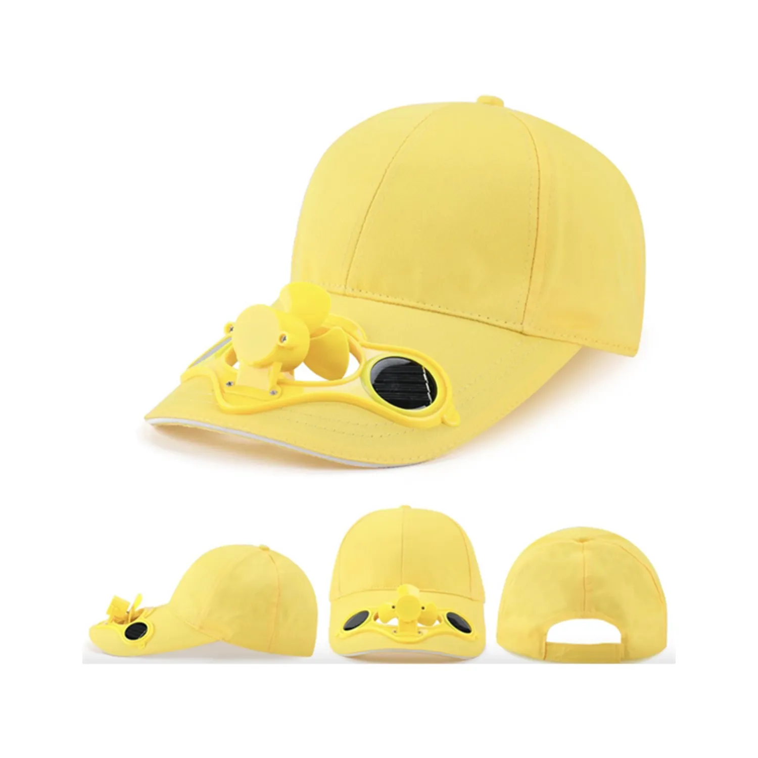 Solar Power Cooling Fan Baseball Cap 4
