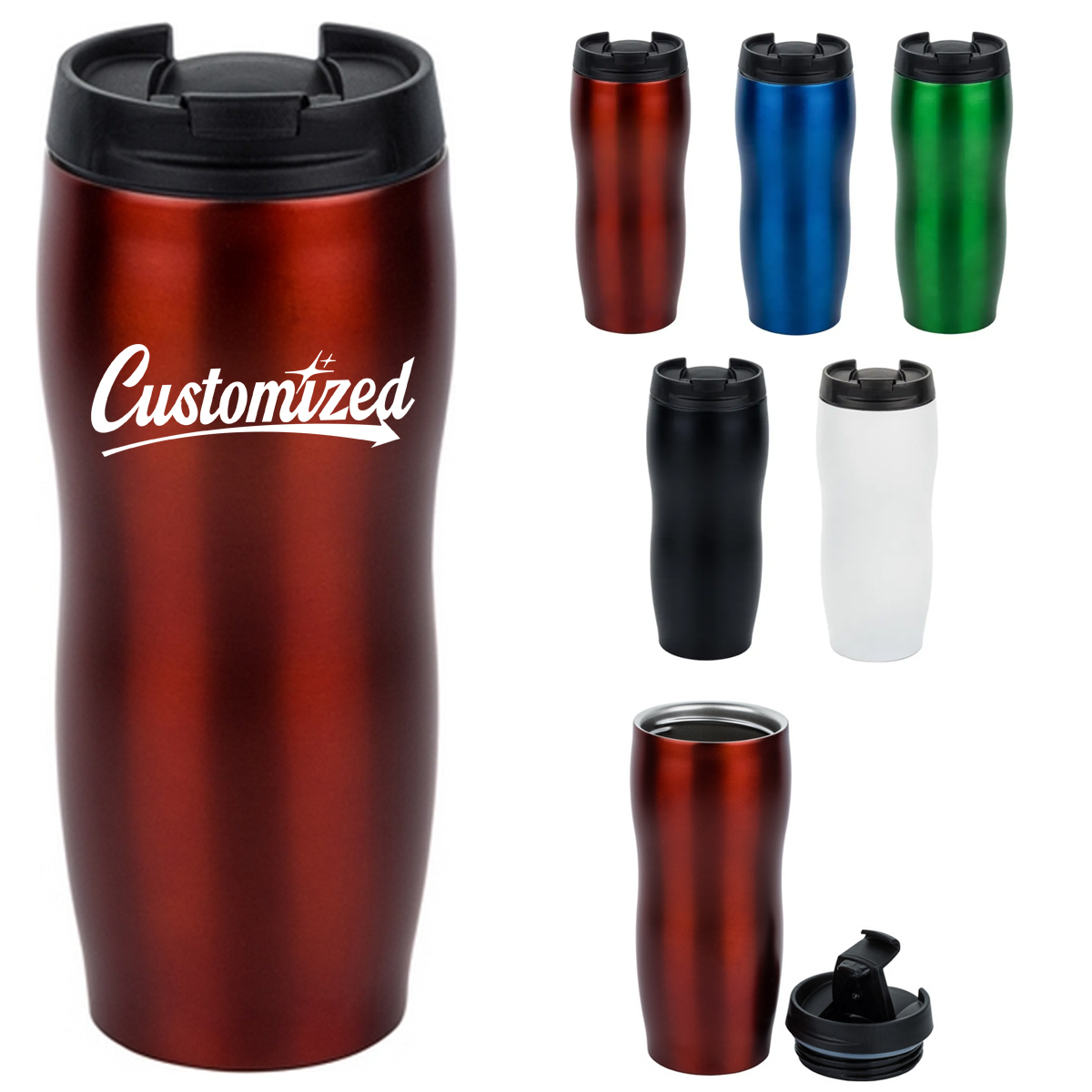 17oz Stainless Steel Travel Mug 1