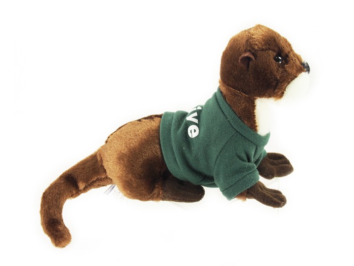 8" Sliddy Otter with t-shirt and one color imprint 2