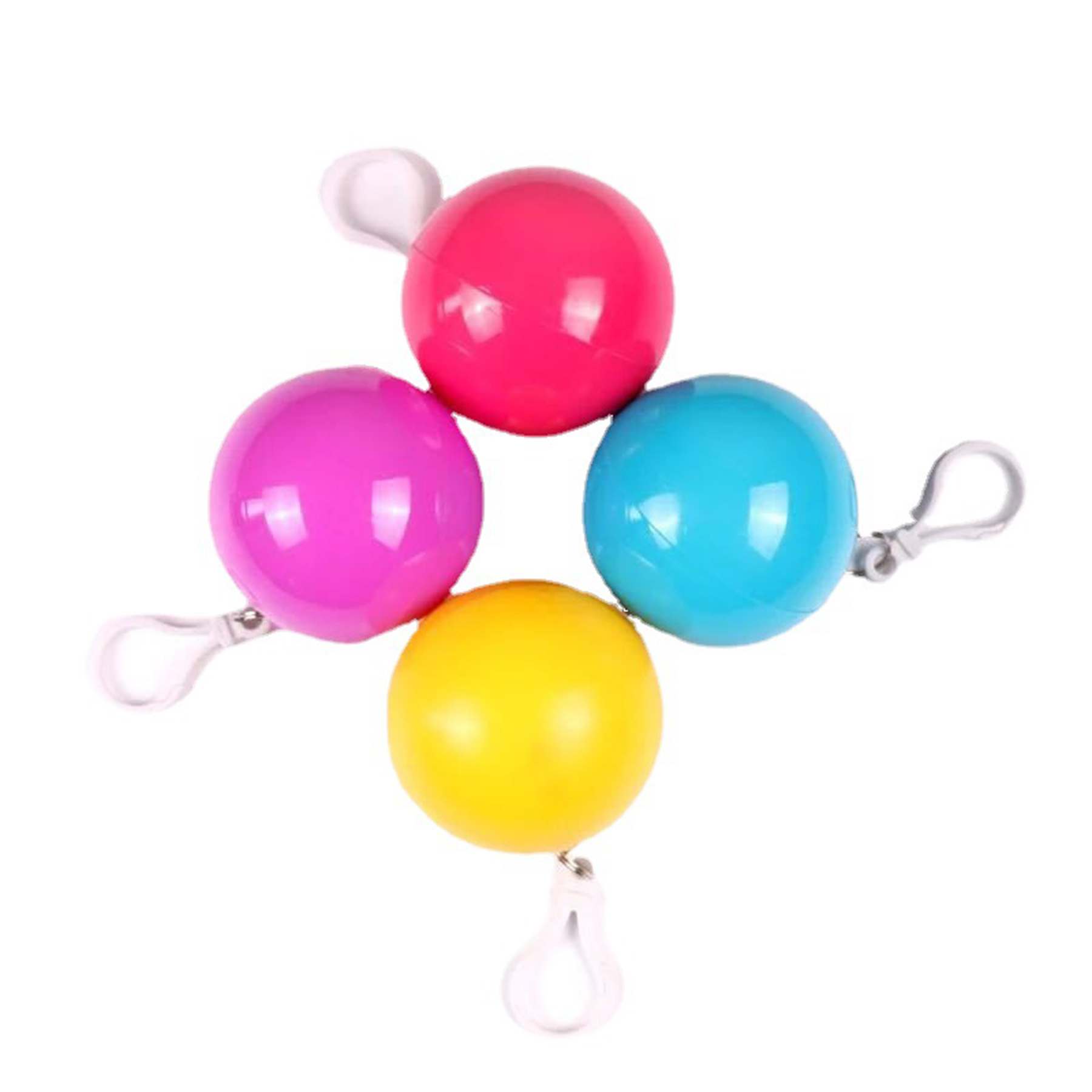 Rain poncho ball key chain 2
