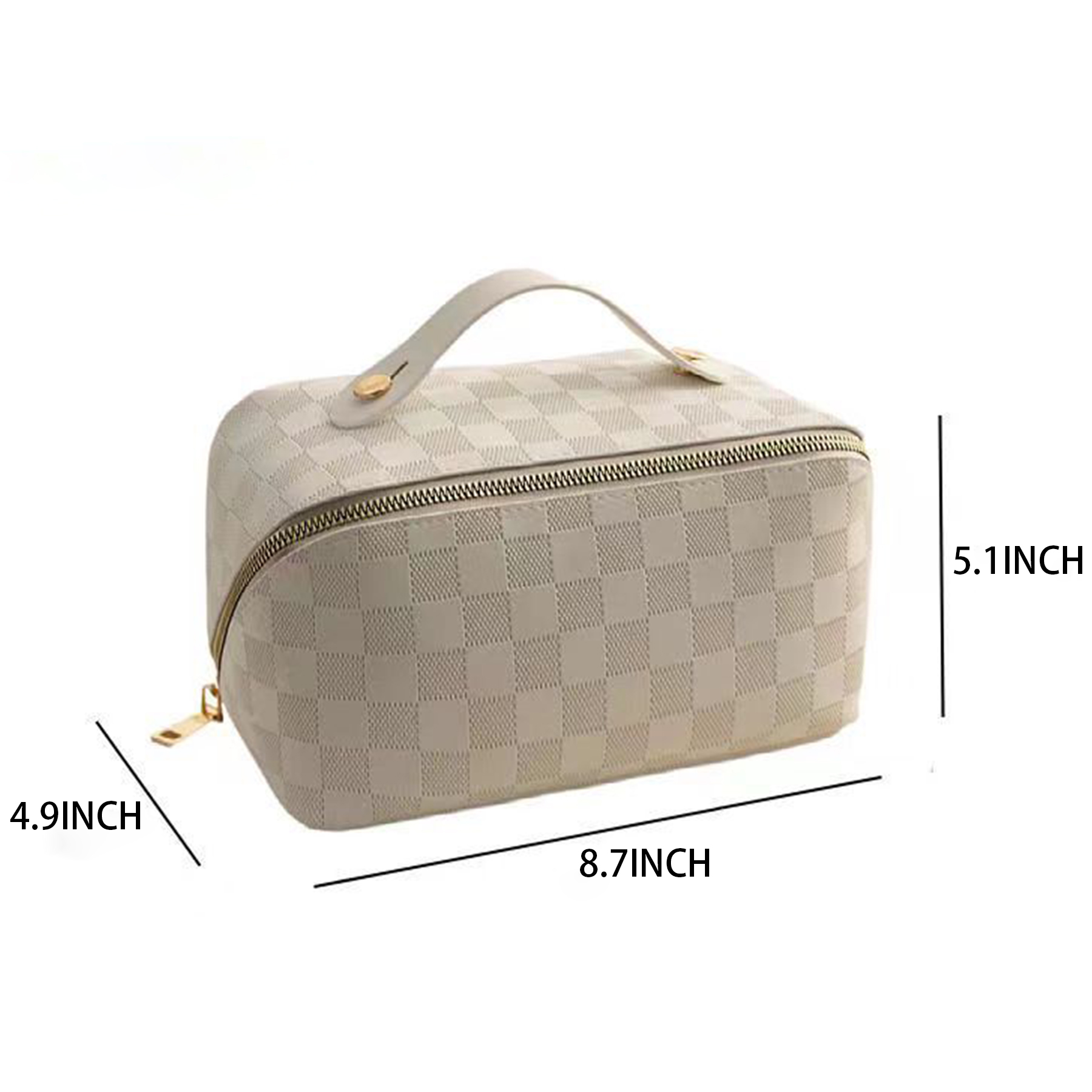 Pu Leather Large Capacity Travel Cosmetic Bag For Women 3