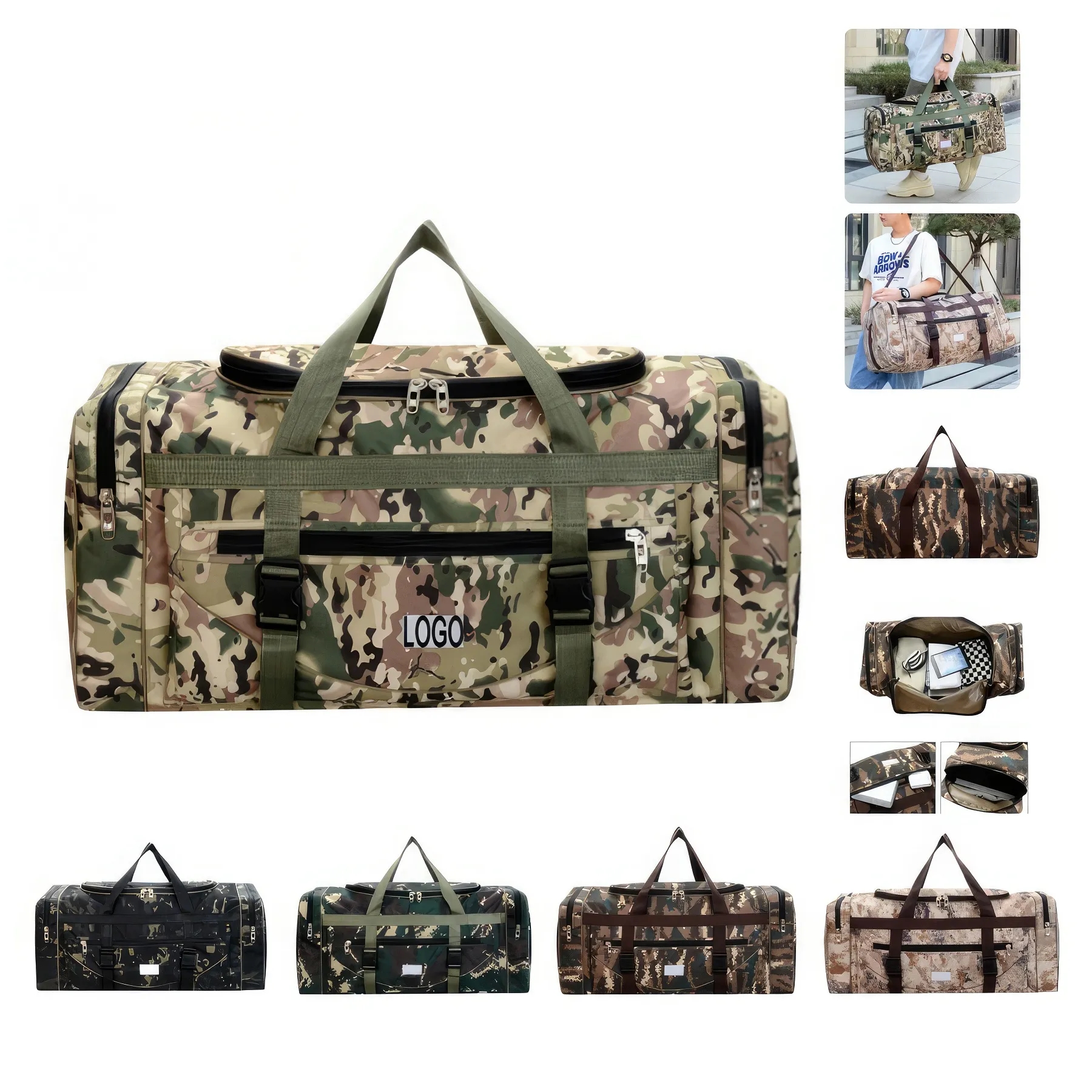Travel Camping Overnight Weekender Duffel Bag Sports Handbag 3