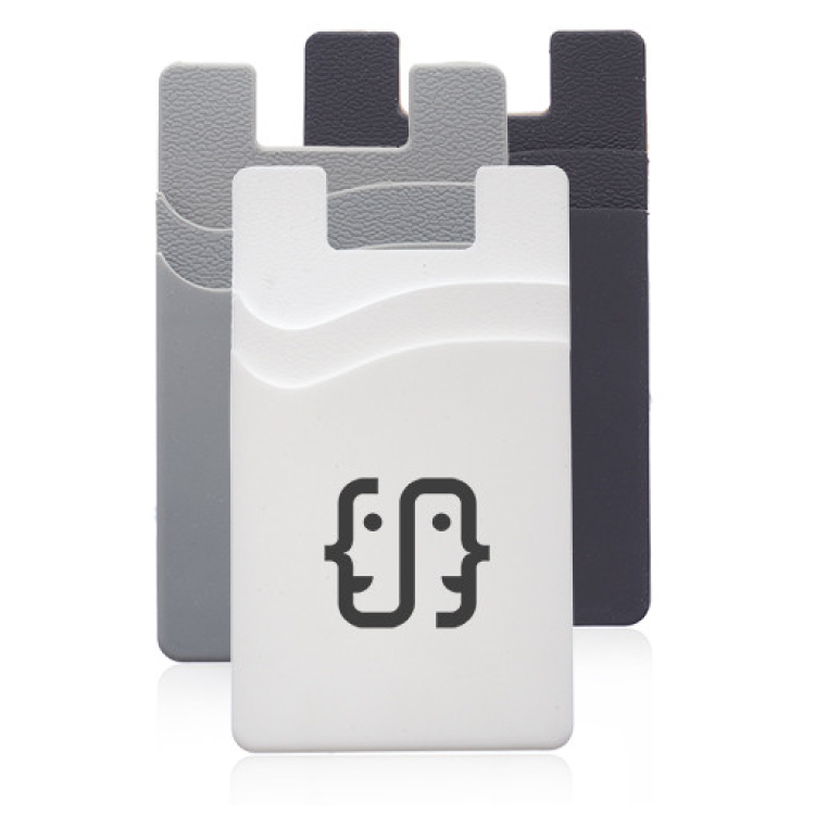 Dual Pocket Silicone Phone Wallet 3